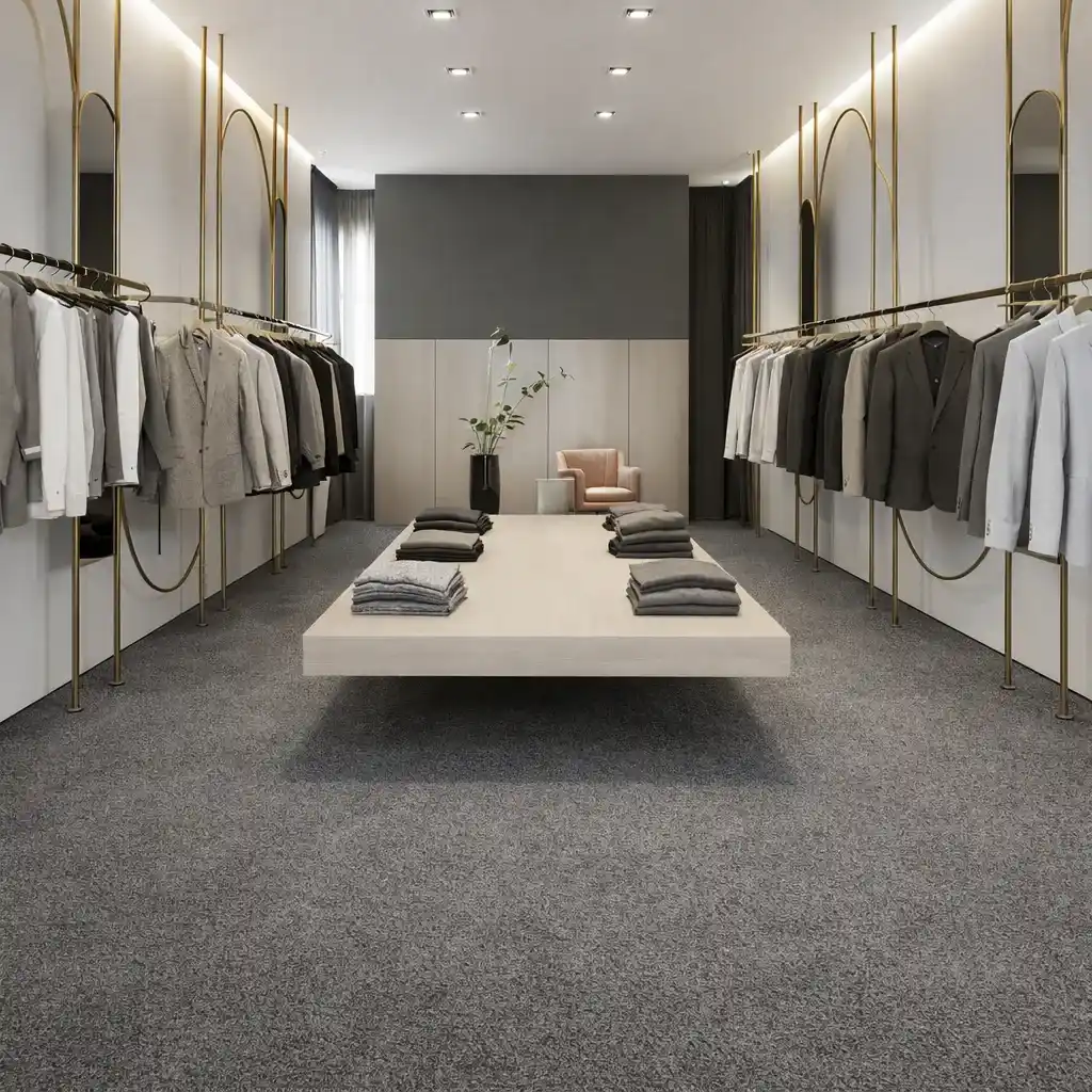 Moquetas Poliamida Baldosas de Moqueta Gris Perla New | Premium | Fácil Limpieza e Instalación